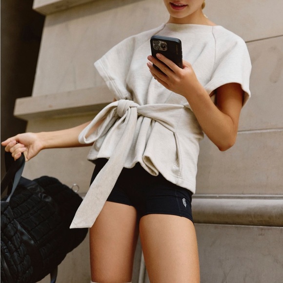 Oatmeal Heather FREE PEOPLE shirt - Picture 7 of 10